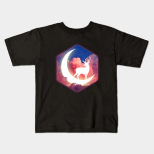 Deer in the Moonlight Kids T-Shirt